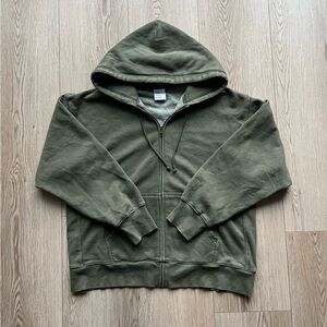 Tna Cozy Sweatfleece Boyfriend Zip Hoodie Sz L